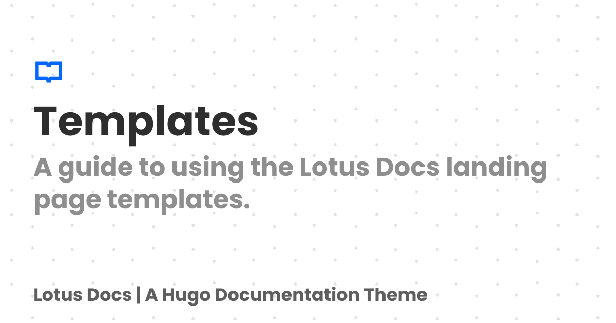 Templates | Lotus Docs